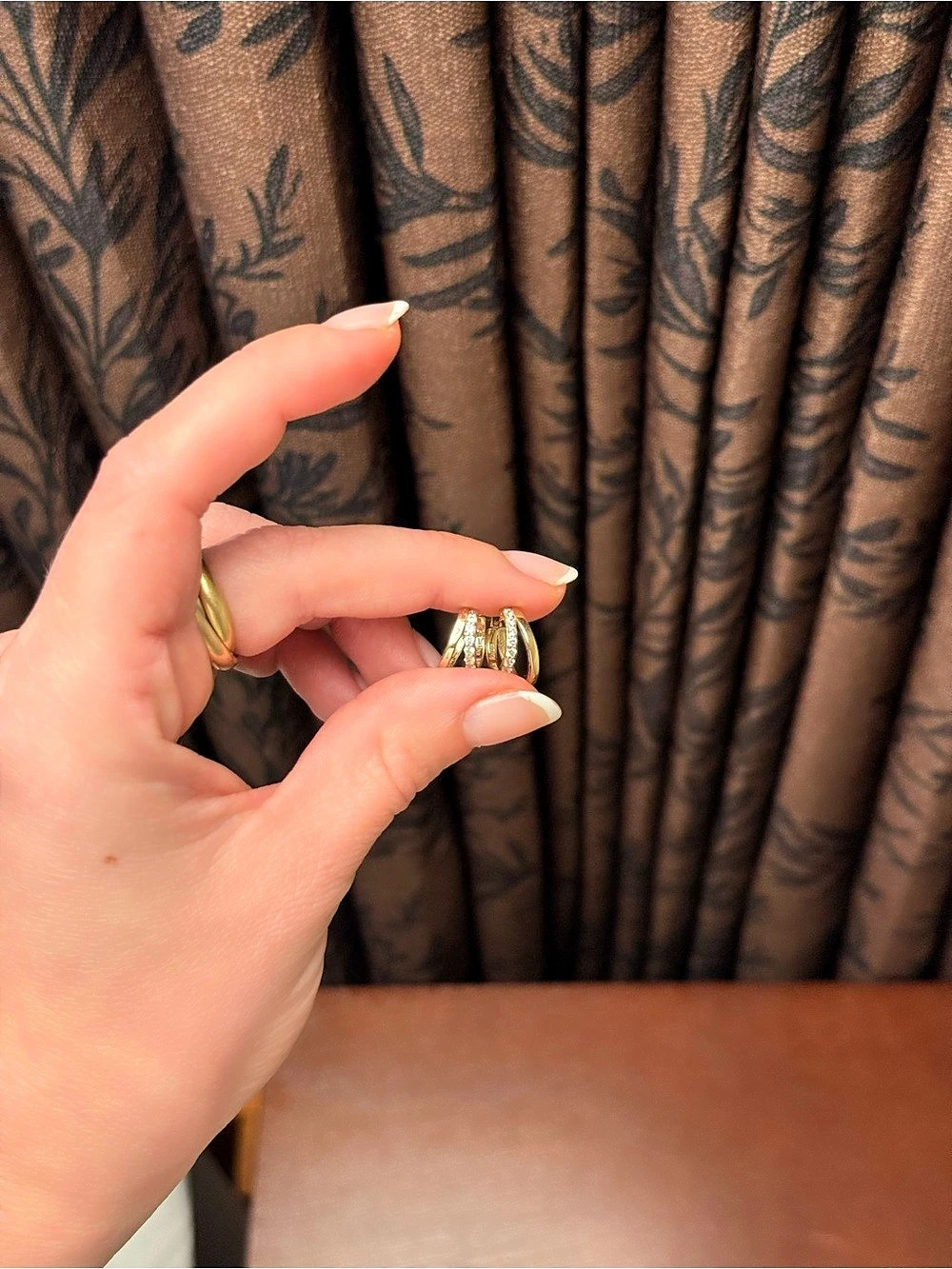 Ana Luisa Toda Gold Hoop Earrings - Picture 2 of 3